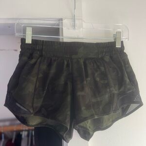lululemon athletica Green Camouflage Athletic Shorts
